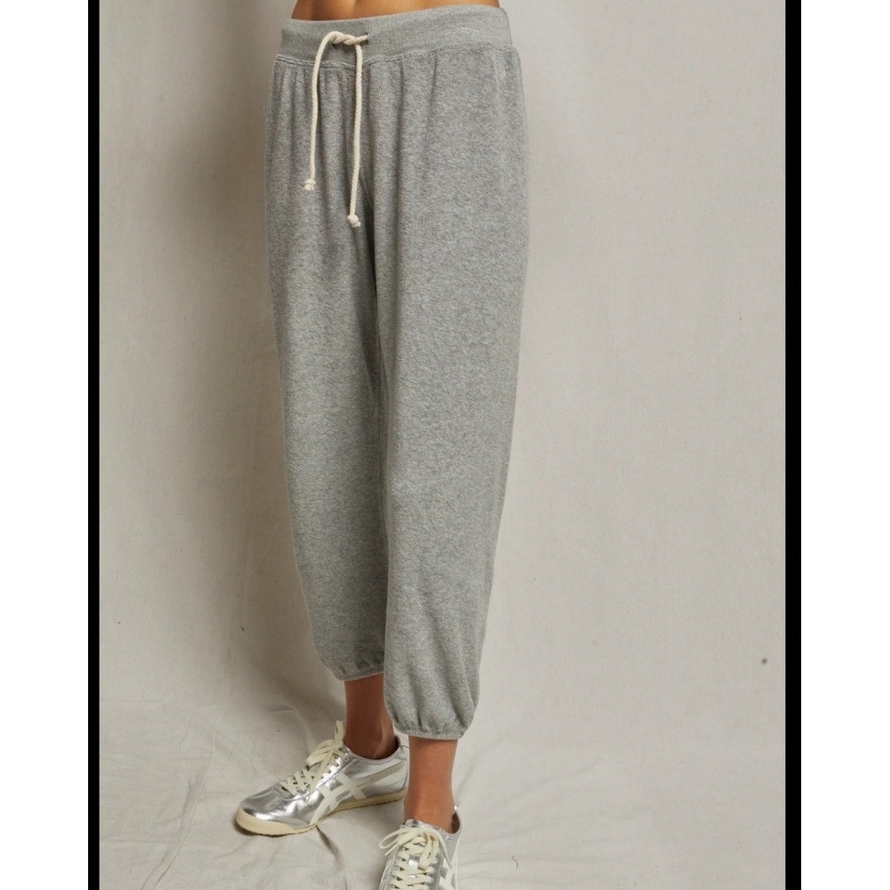 Perfect White Tee Gogo Cropped Sweatpants Heather Grey XS Relaxed Joggers USA